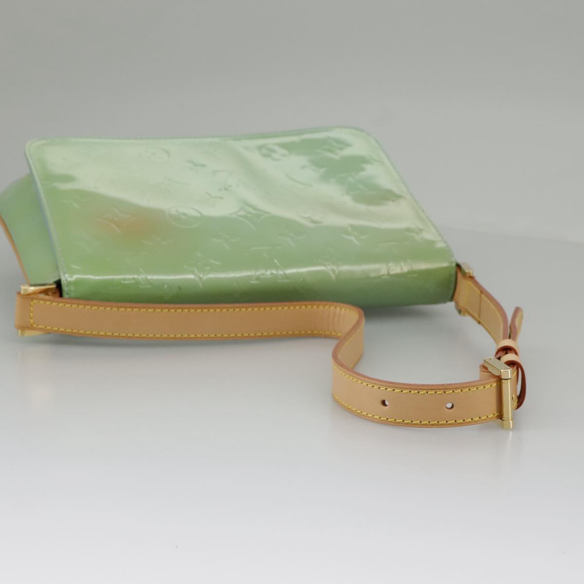 Louis Vuitton Thompson Street Green Patent Leather Shoulder Bag
