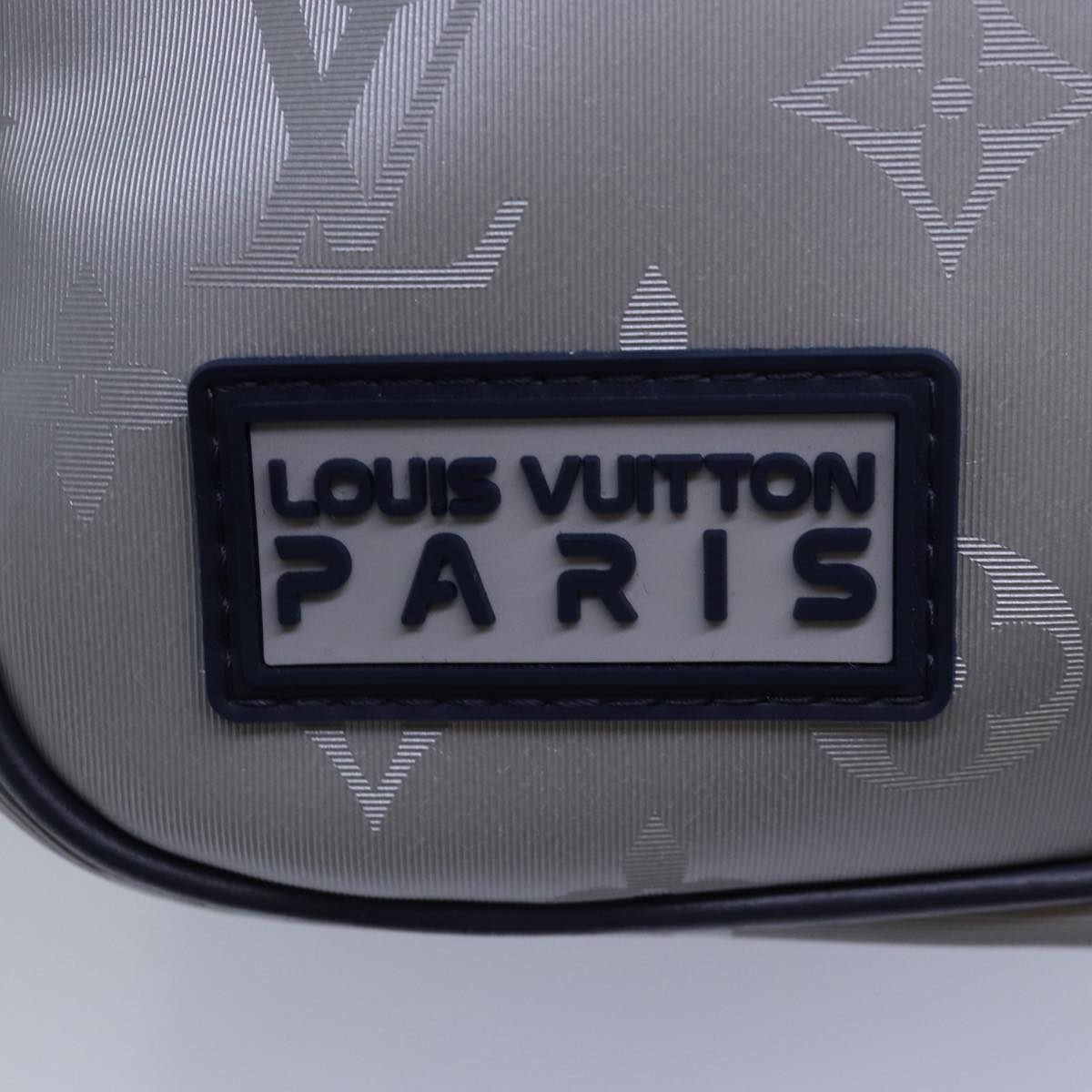 Louis Vuitton Keepall Bandouliere 50 Silver Canvas Travel Bag
