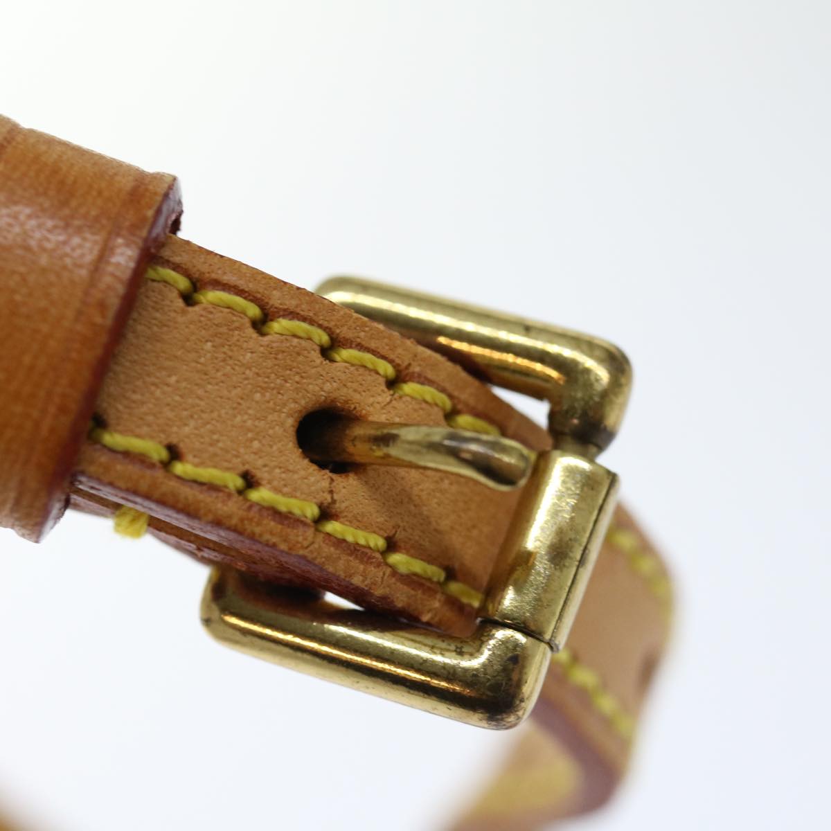 Louis Vuitton Shoulder Strap Beige Leather Bag Jewelry
