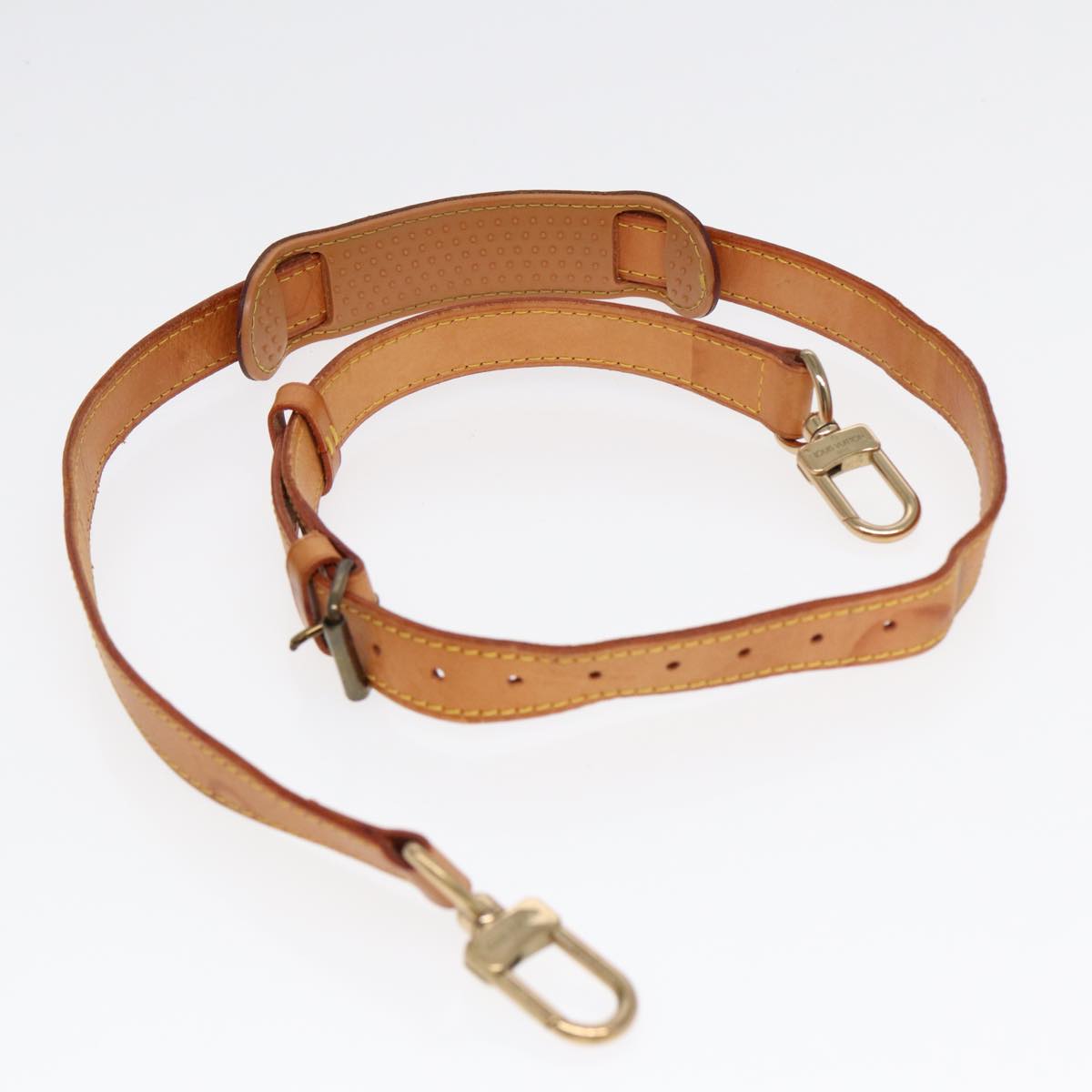 Louis Vuitton Bandoulière De Sac Beige Leather Bag Jewelry