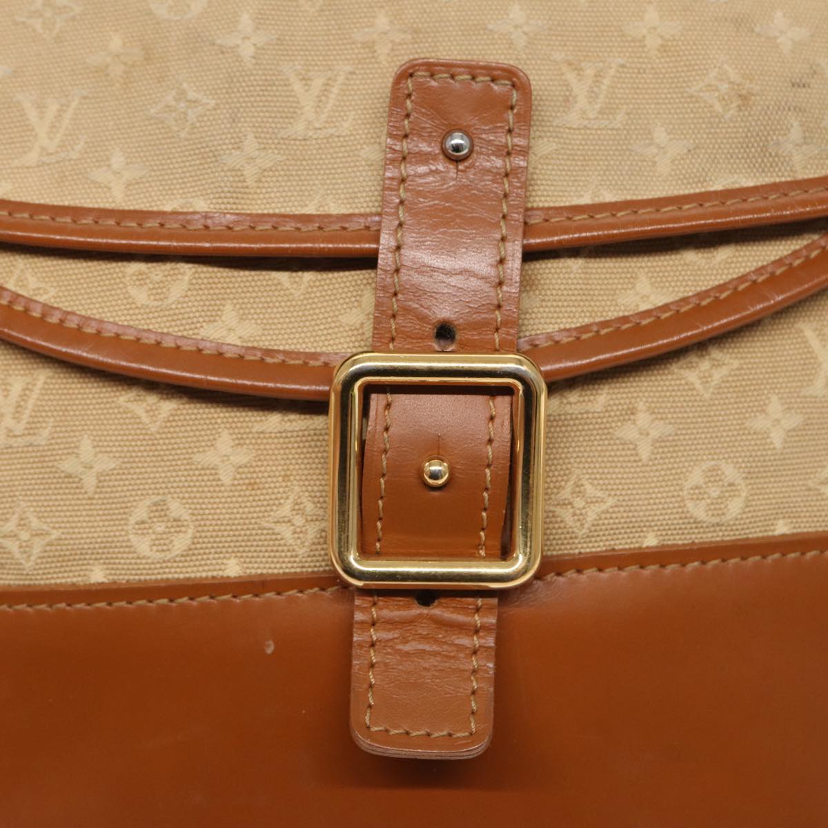 Louis Vuitton Belaia Beige Canvas Shoulder Bag