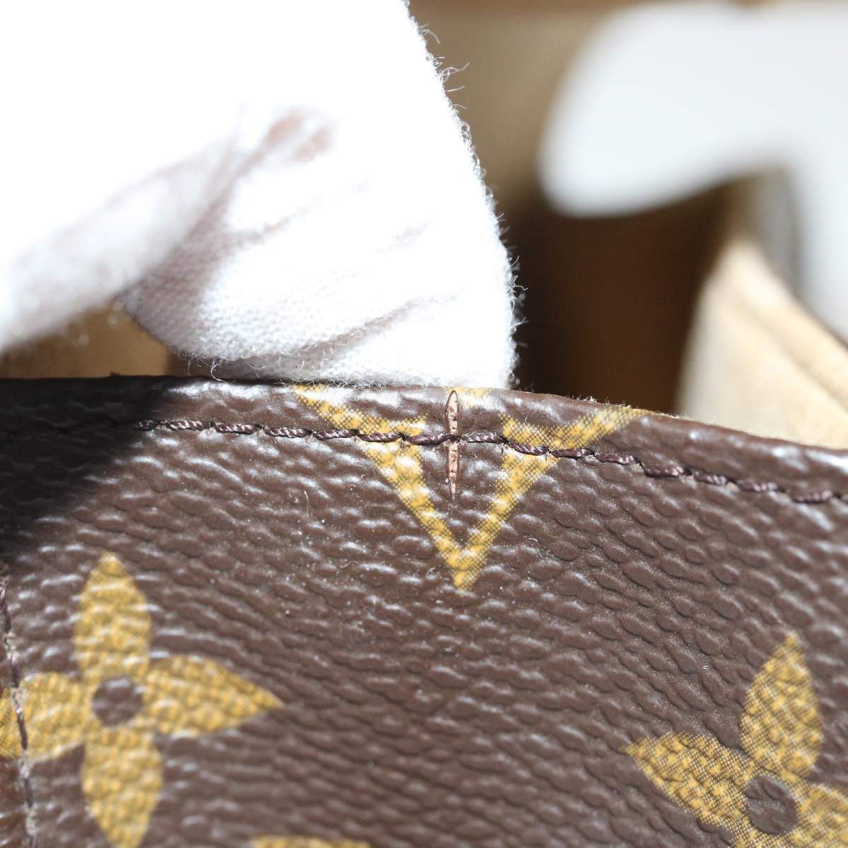 Louis Vuitton Pochette Florentine Brown Canvas Shoulder Bag