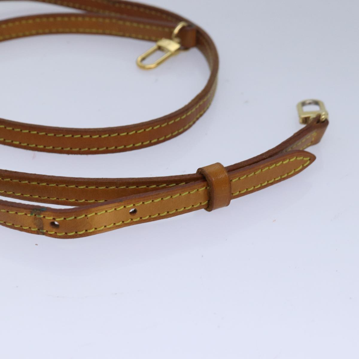 Louis Vuitton Shoulder Strap Beige Leather Bag Jewelry