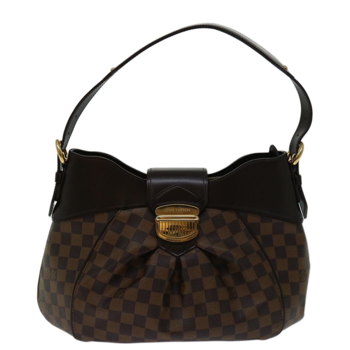 Louis Vuitton Sistina Brown Canvas Shoulder Bag