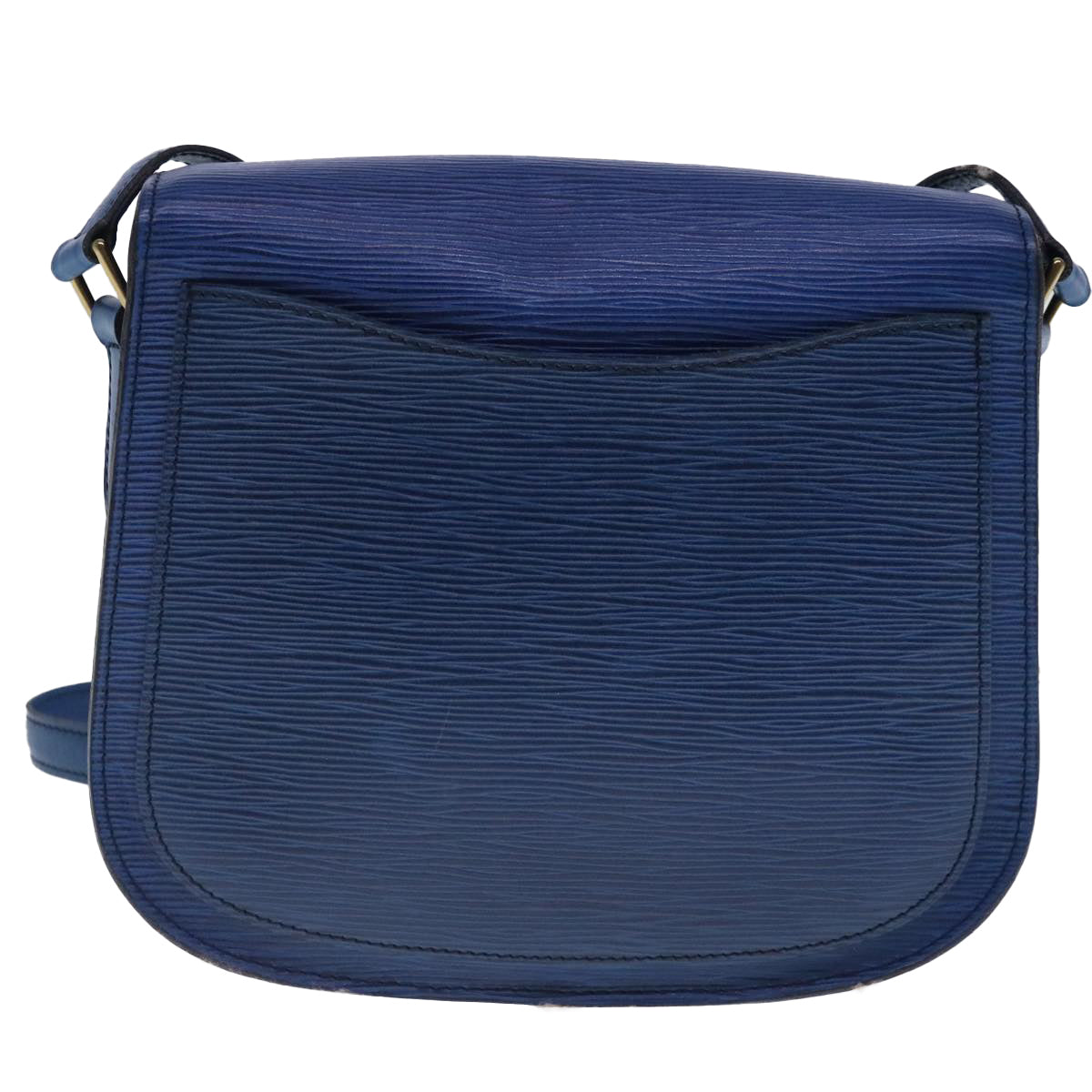 Louis Vuitton Saint Cloud Blue Leather Shoulder Bag