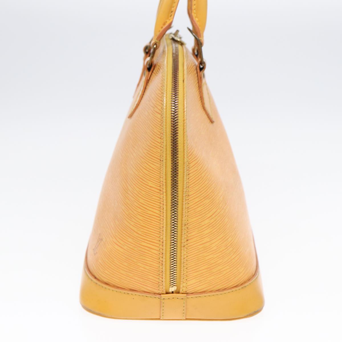 Louis Vuitton Alma Yellow Leather Handbag