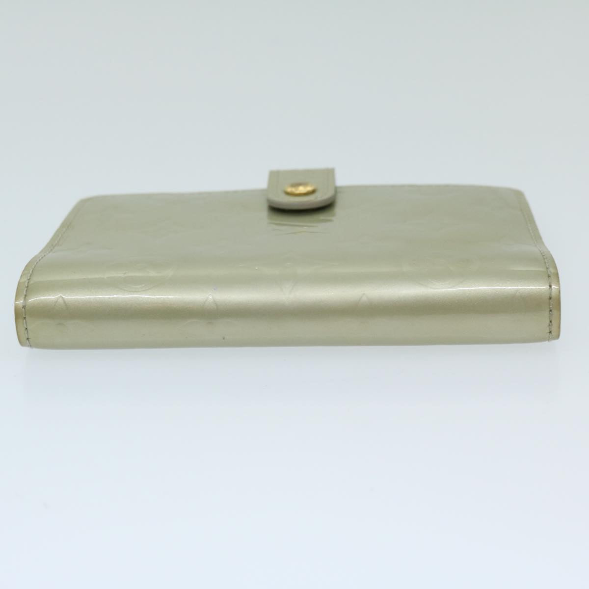 Louis Vuitton Agenda Pm Grey Patent Leather Wallet