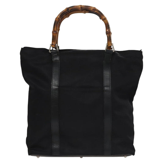 Gucci Bamboo Black Synthetic Handbag ()