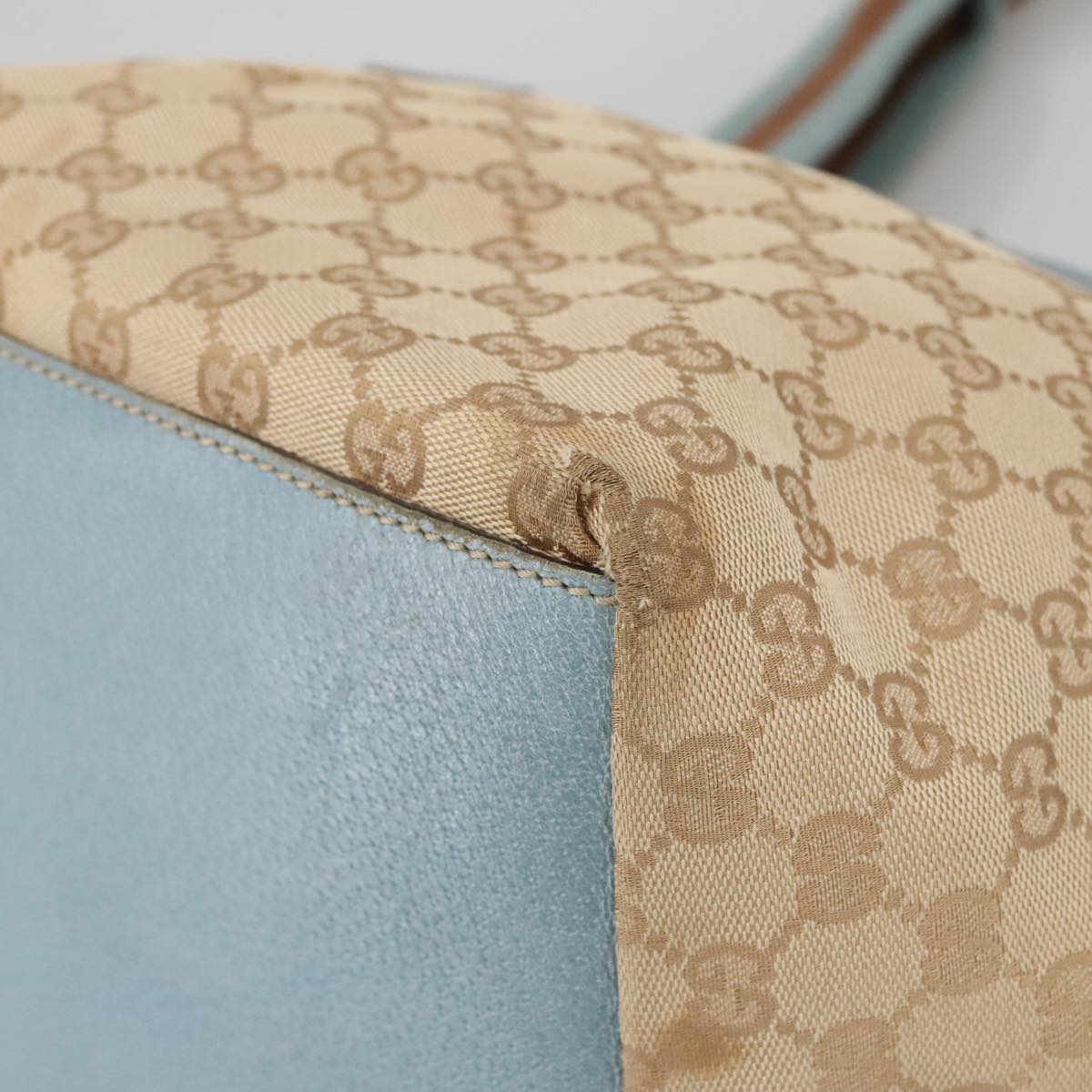 Gucci Beige Canvas Shoulder Bag
