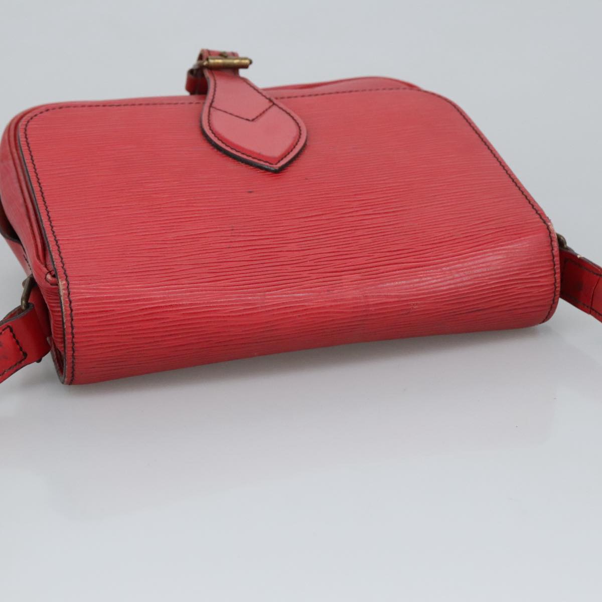 Louis Vuitton Cartouchiere Red Leather Shoulder Bag