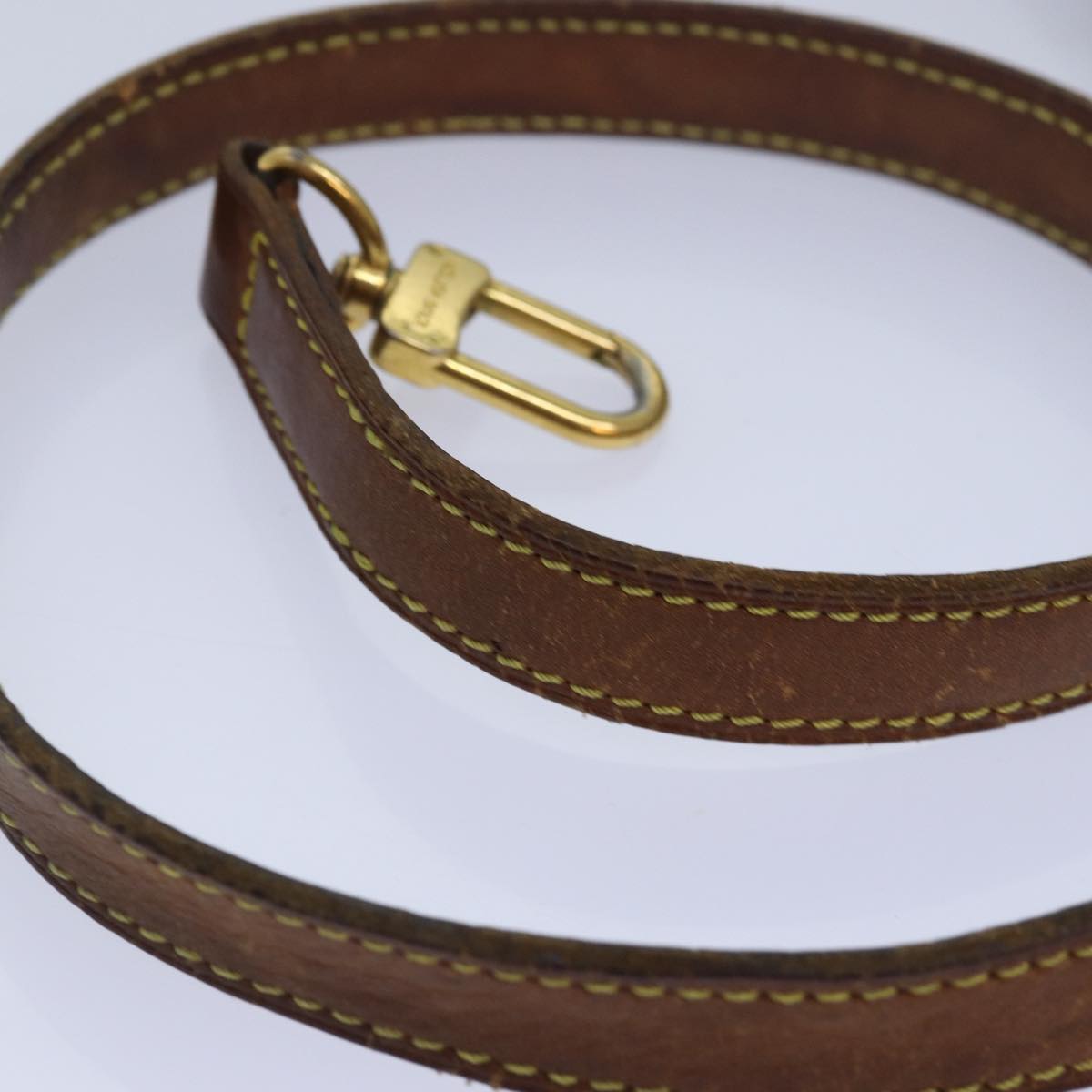 Louis Vuitton Shoulder Strap Brown Leather Bag Jewelry