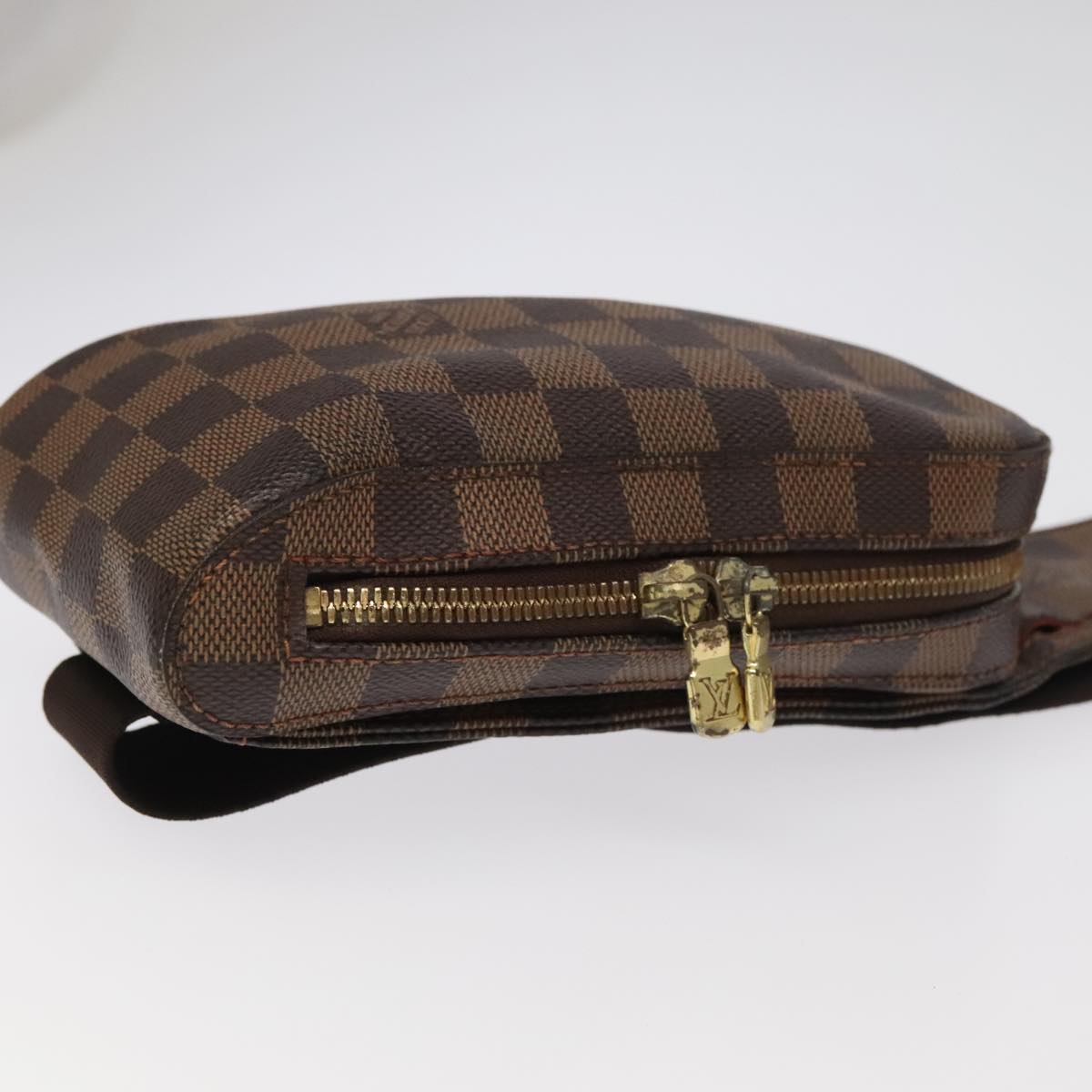 Louis Vuitton Geronimos Brown Canvas Shoulder Bag