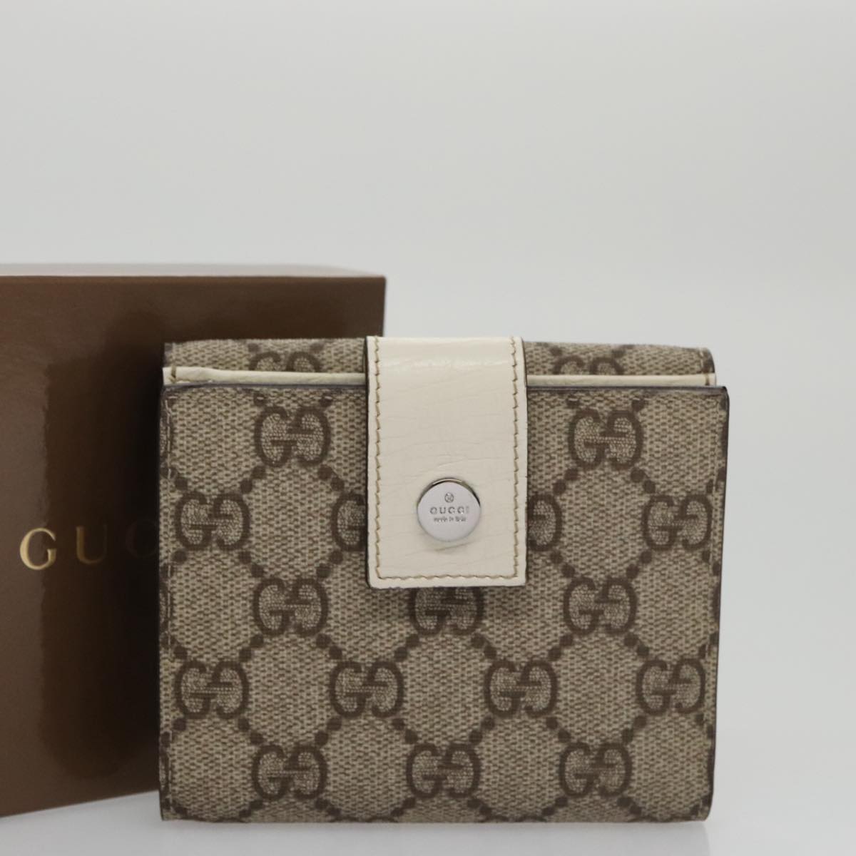 Gucci Beige Canvas Wallet