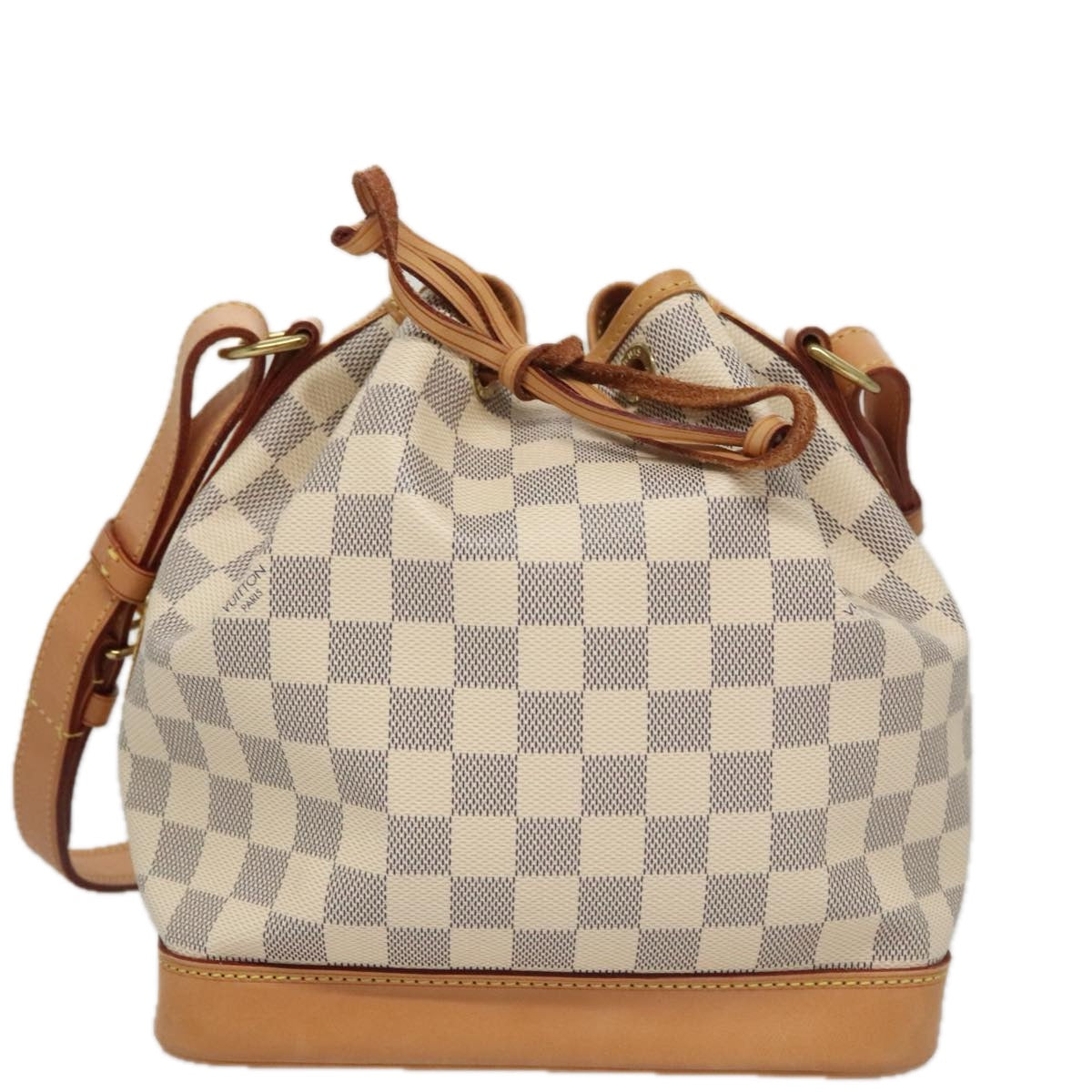 Louis Vuitton Noé Bb White Canvas Shoulder Bag