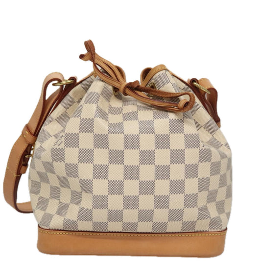 Louis Vuitton Noé Bb White Canvas Shoulder Bag