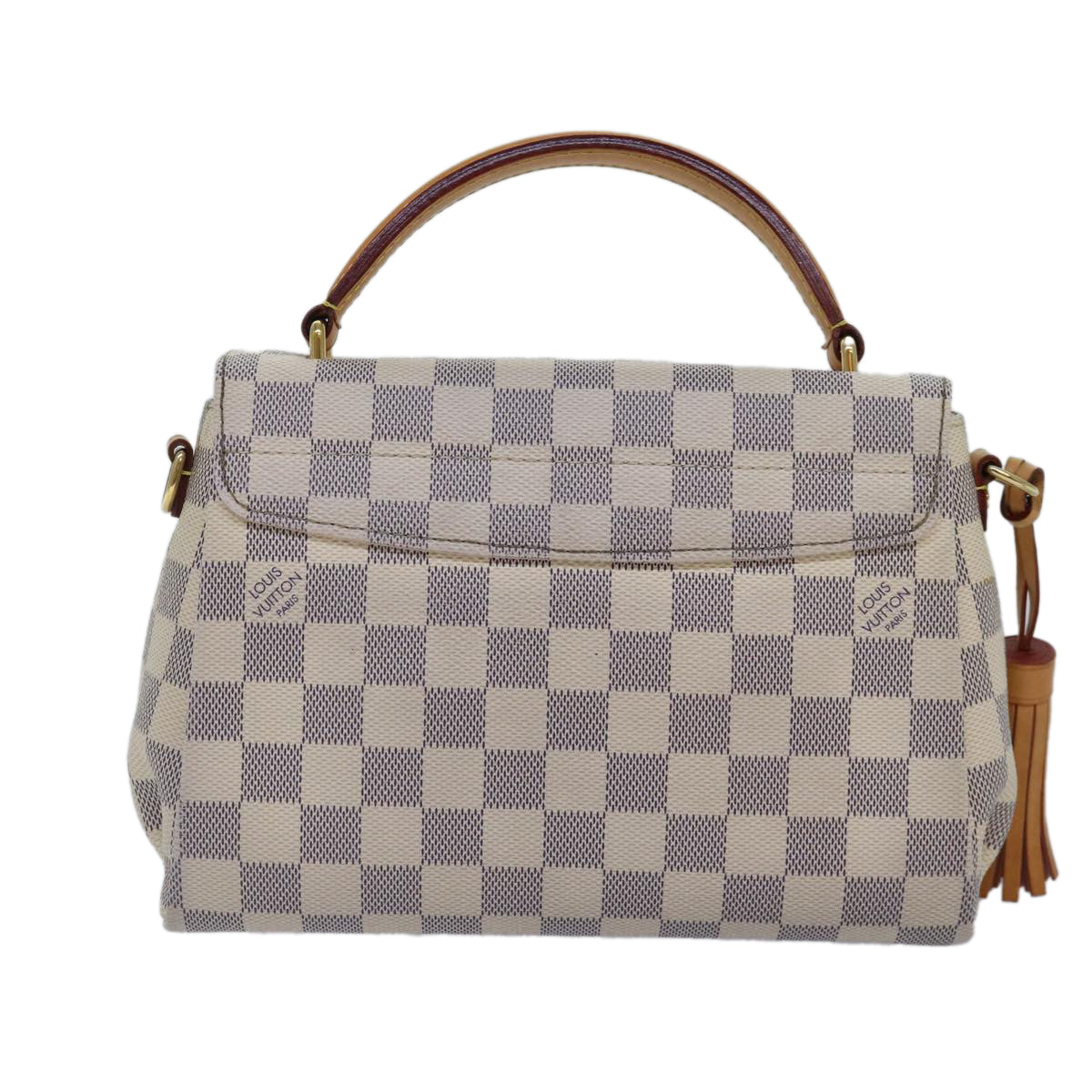 Louis Vuitton Croisette White Canvas Handbag