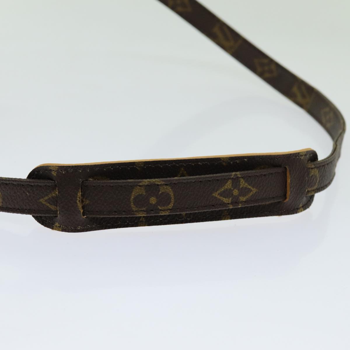 Louis Vuitton Shoulder Strap Brown Canvas Bag Jewelry