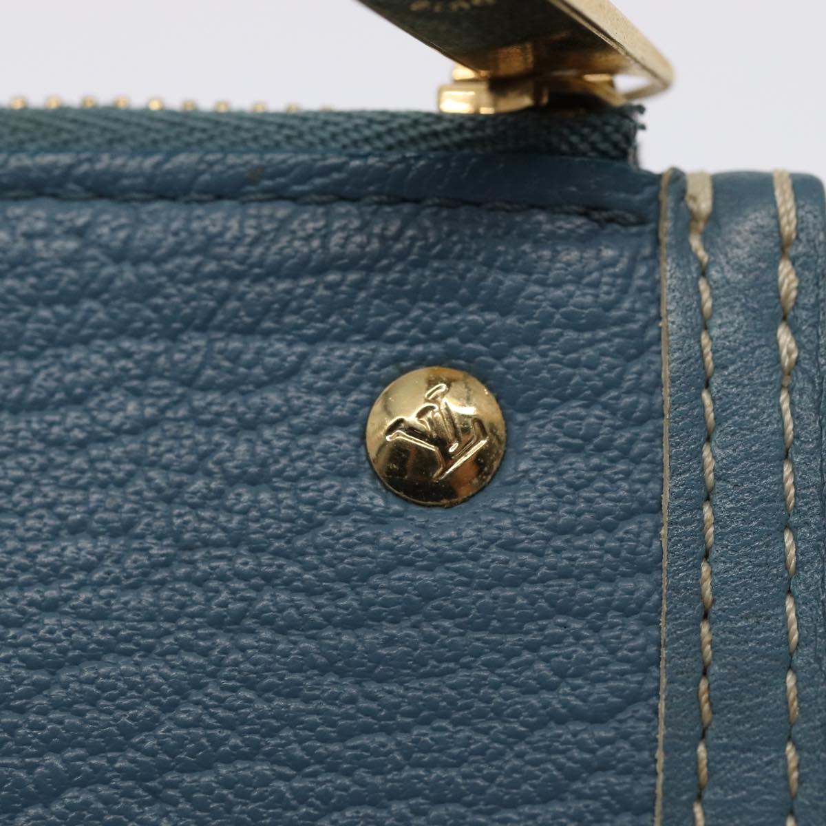 Louis Vuitton Suhali Blue Leather Wallet