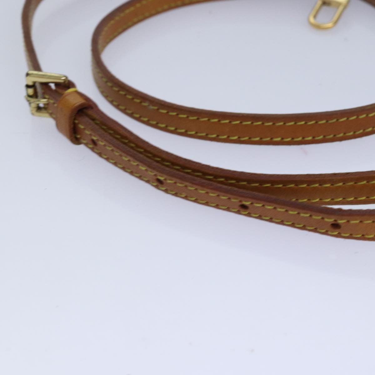 Louis Vuitton Shoulder Strap Beige Leather Bag Jewelry
