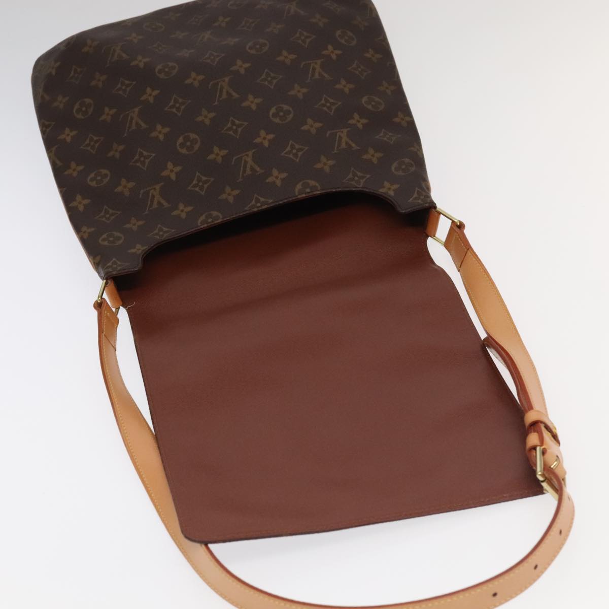Louis Vuitton Musette Brown Canvas Shoulder Bag