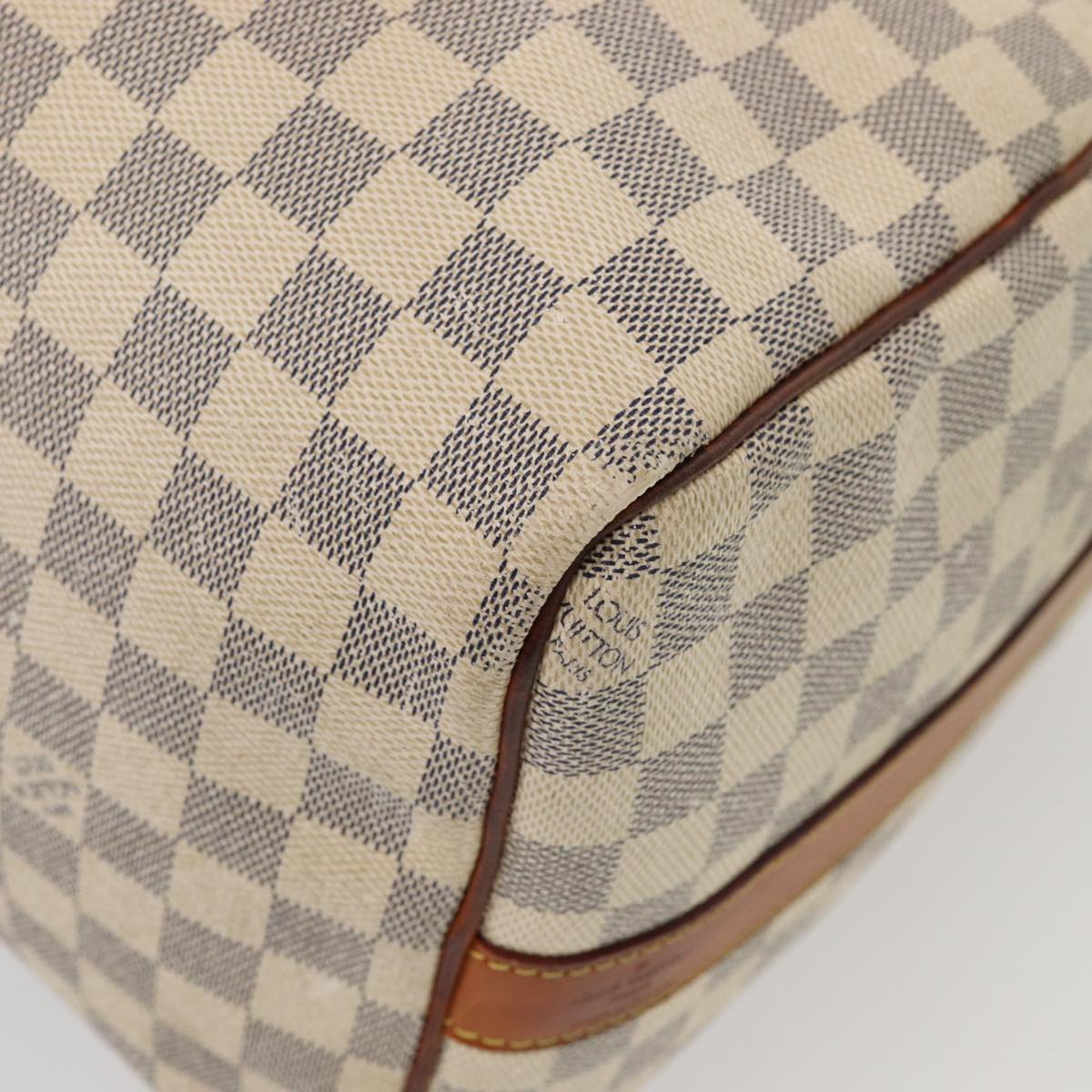 Louis Vuitton Keepall Bandouliere 45 White Canvas Travel Bag