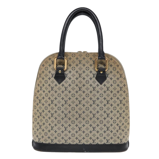 Louis Vuitton Alma Blue Canvas Handbag