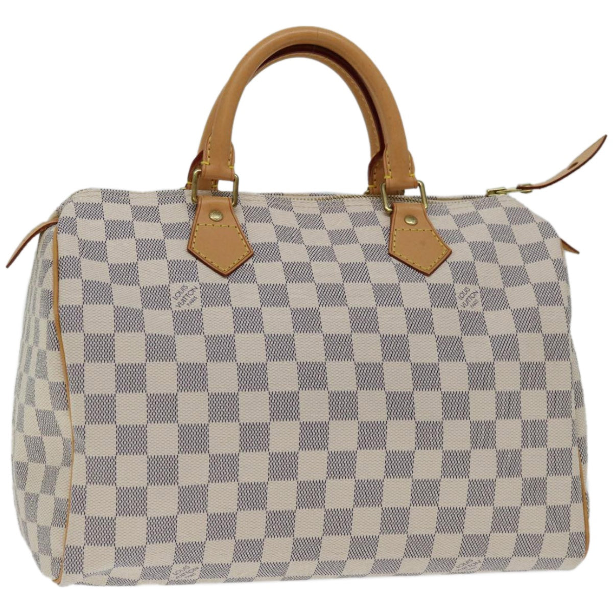 Louis Vuitton Speedy 30 White Canvas Handbag