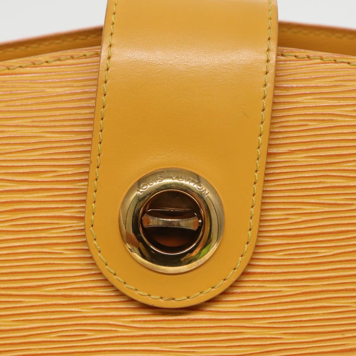 Louis Vuitton Cluny Yellow Leather Shoulder Bag