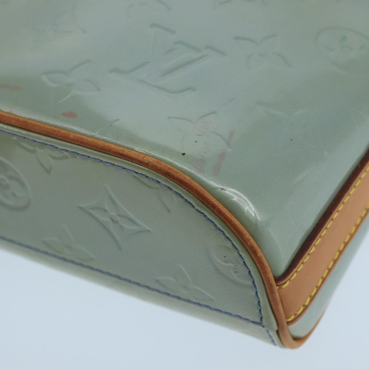 Louis Vuitton Sullivan Grey Patent Leather Shoulder Bag