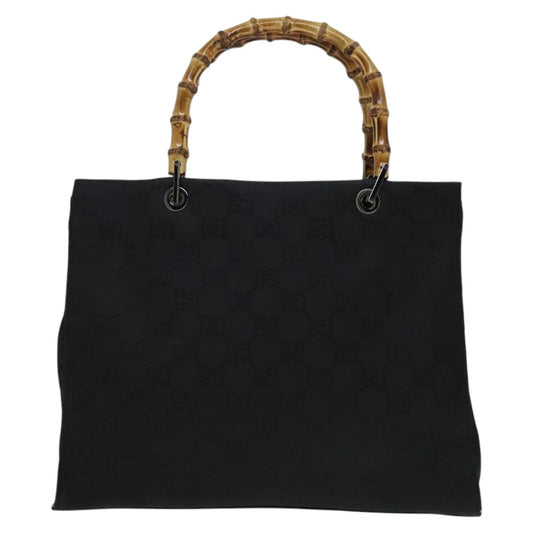 Gucci Bamboo Black Synthetic Tote Bag ()