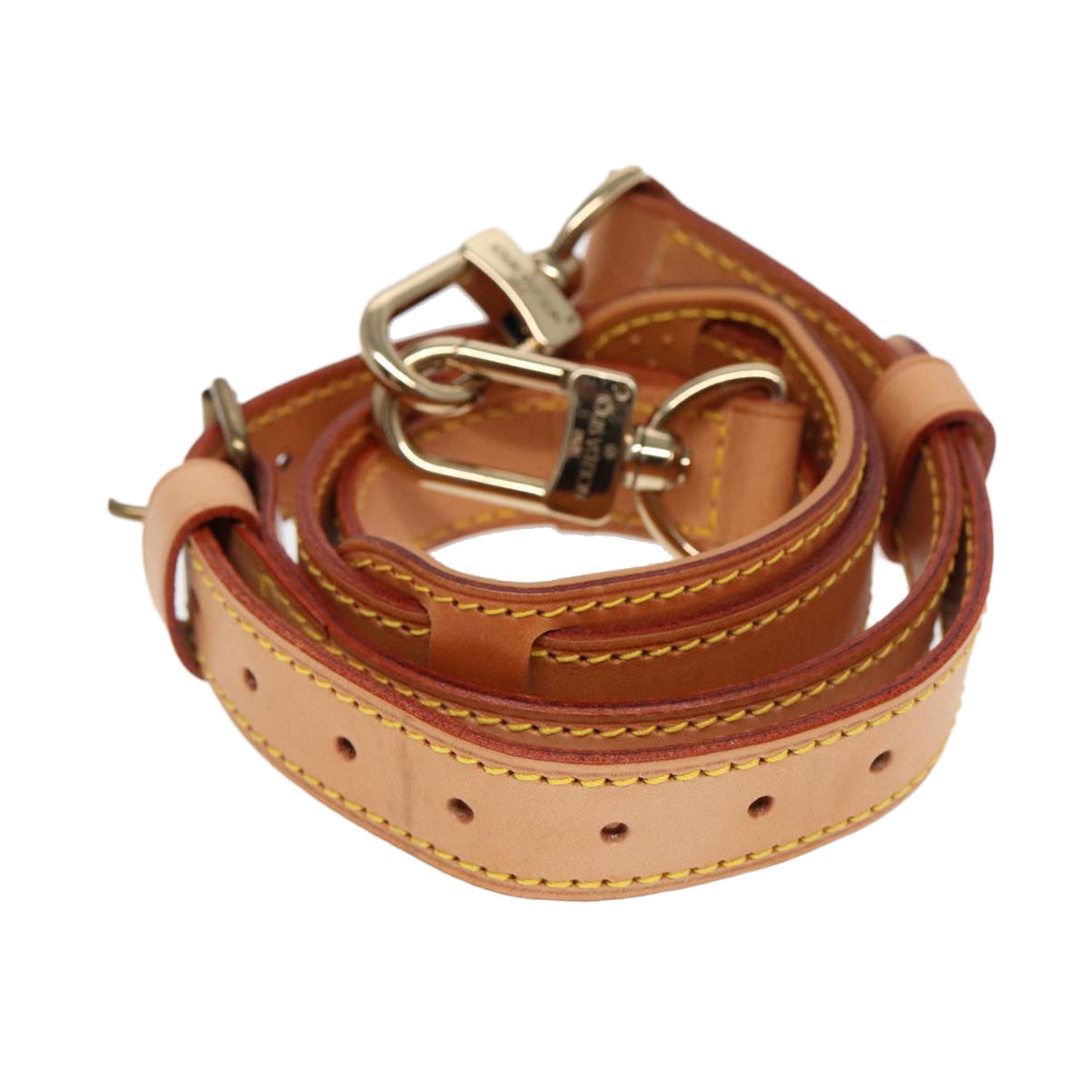 Louis Vuitton Bandoulière De Sac Beige Leather Bag Jewelry