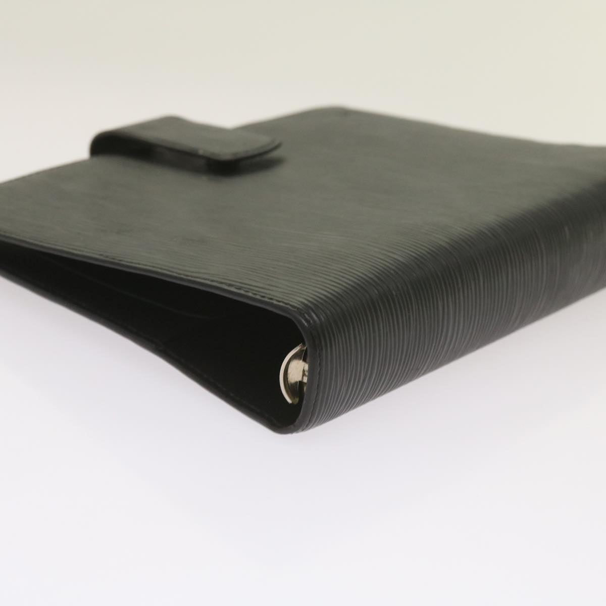 Louis Vuitton Agenda Cover Black Leather Wallet