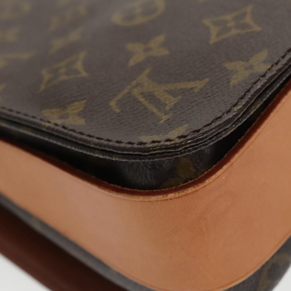 Louis Vuitton Cartouchiere Brown Canvas Shoulder Bag