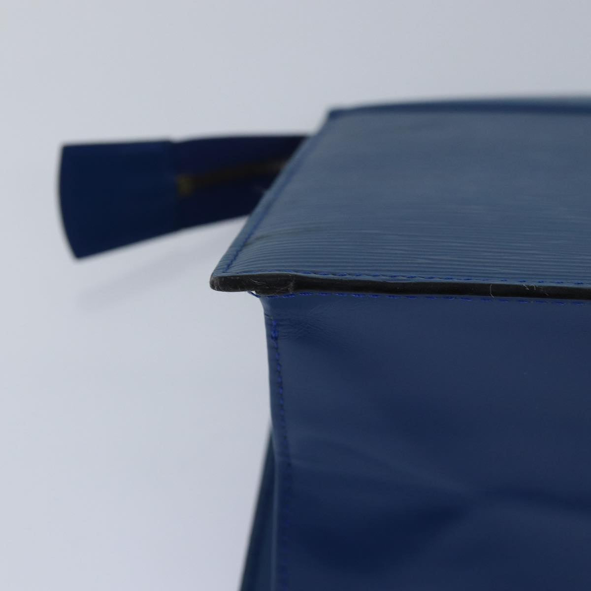 Louis Vuitton Trousse Makeup Blue Leather Clutch Bag