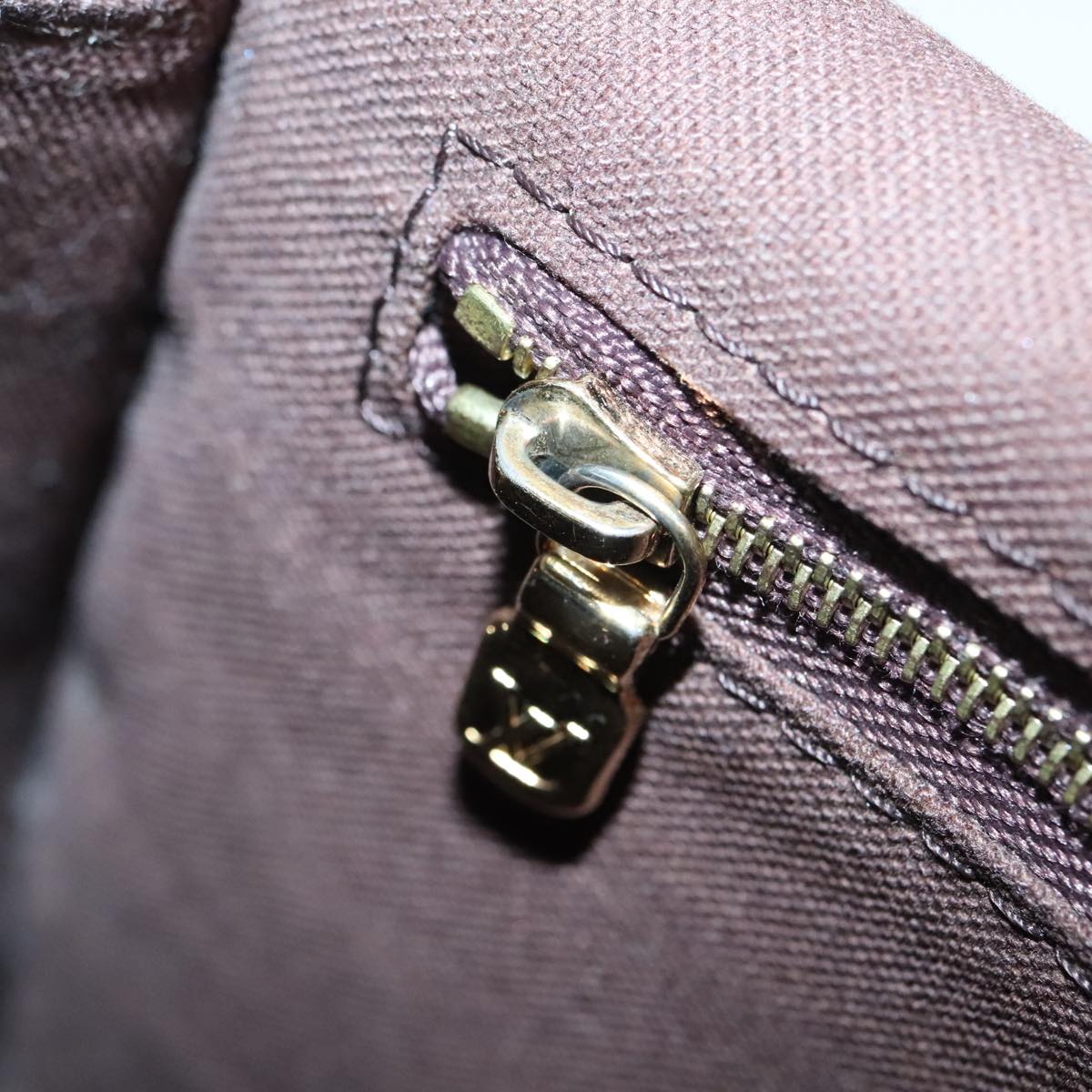 Louis Vuitton Menilmontant Brown Canvas Shoulder Bag
