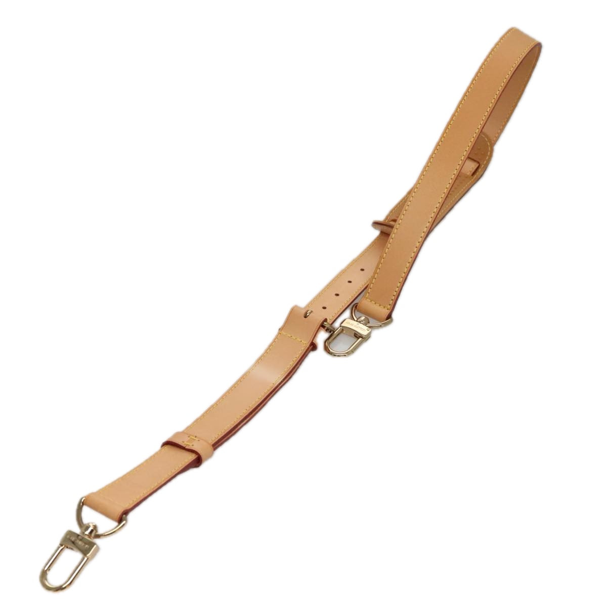 Louis Vuitton Shoulder Strap Beige Leather Bag Jewelry