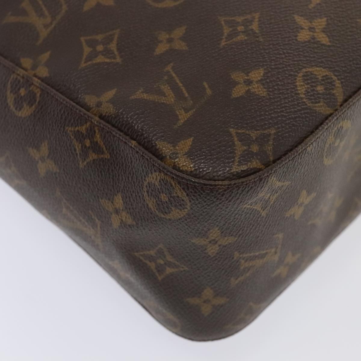 Louis Vuitton Looping Gm Brown Canvas Shoulder Bag