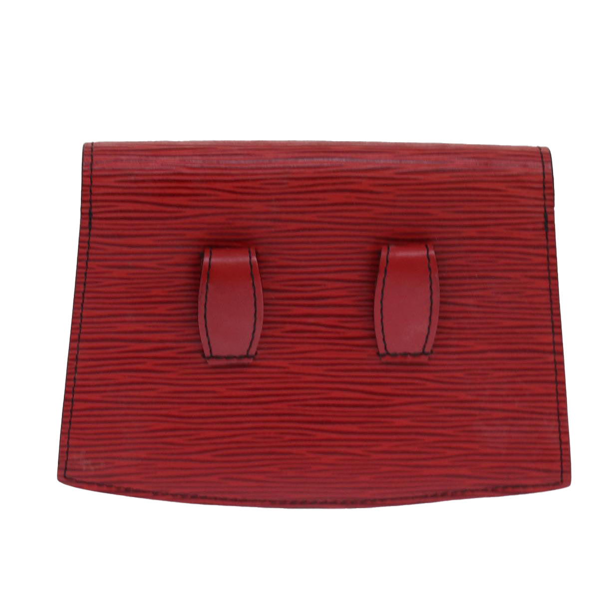 Louis Vuitton Tilsitt Red Leather Clutch Bag