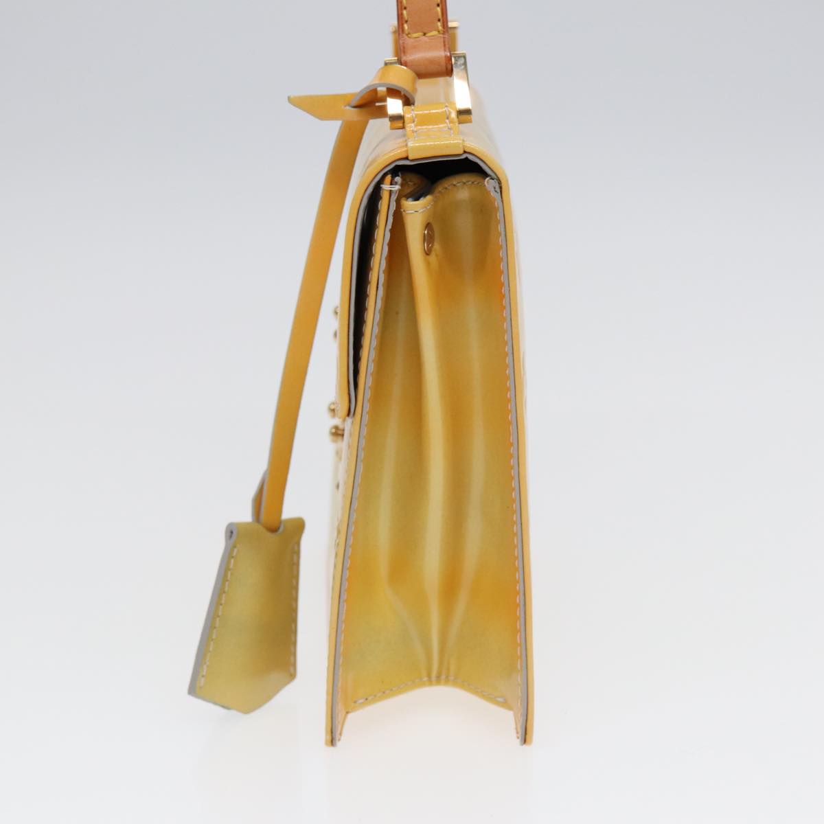 Louis Vuitton Spring Street Yellow Patent Leather Handbag