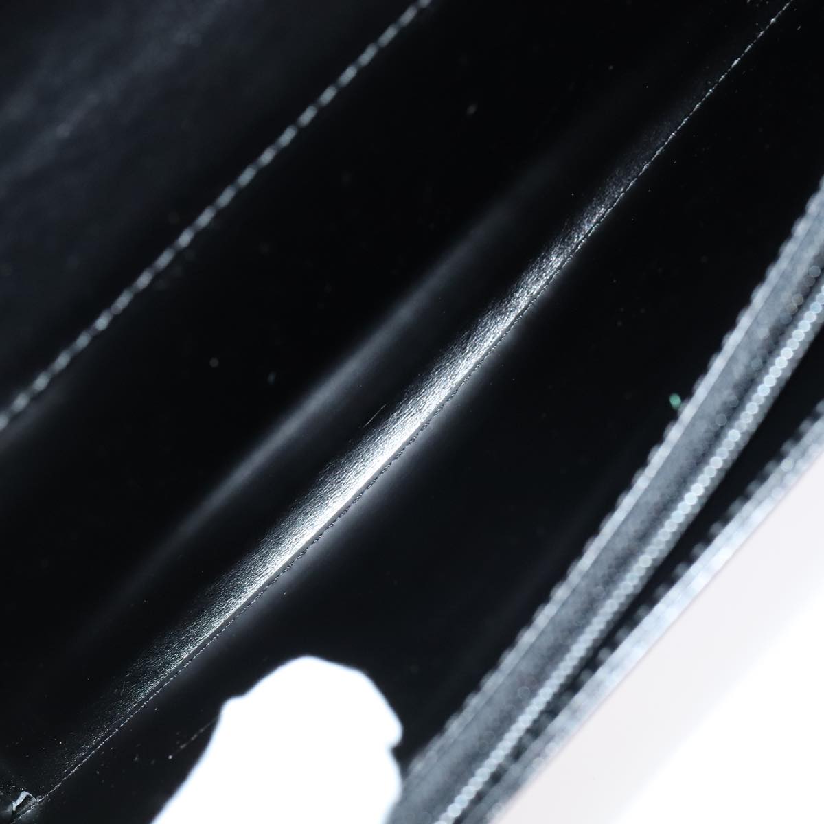 Louis Vuitton Aegean Black Leather Clutch Bag