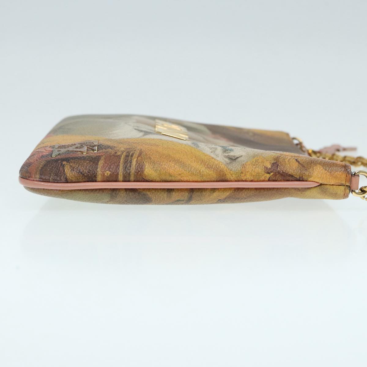 Louis Vuitton Pochette Plat Beige Leather Shoulder Bag