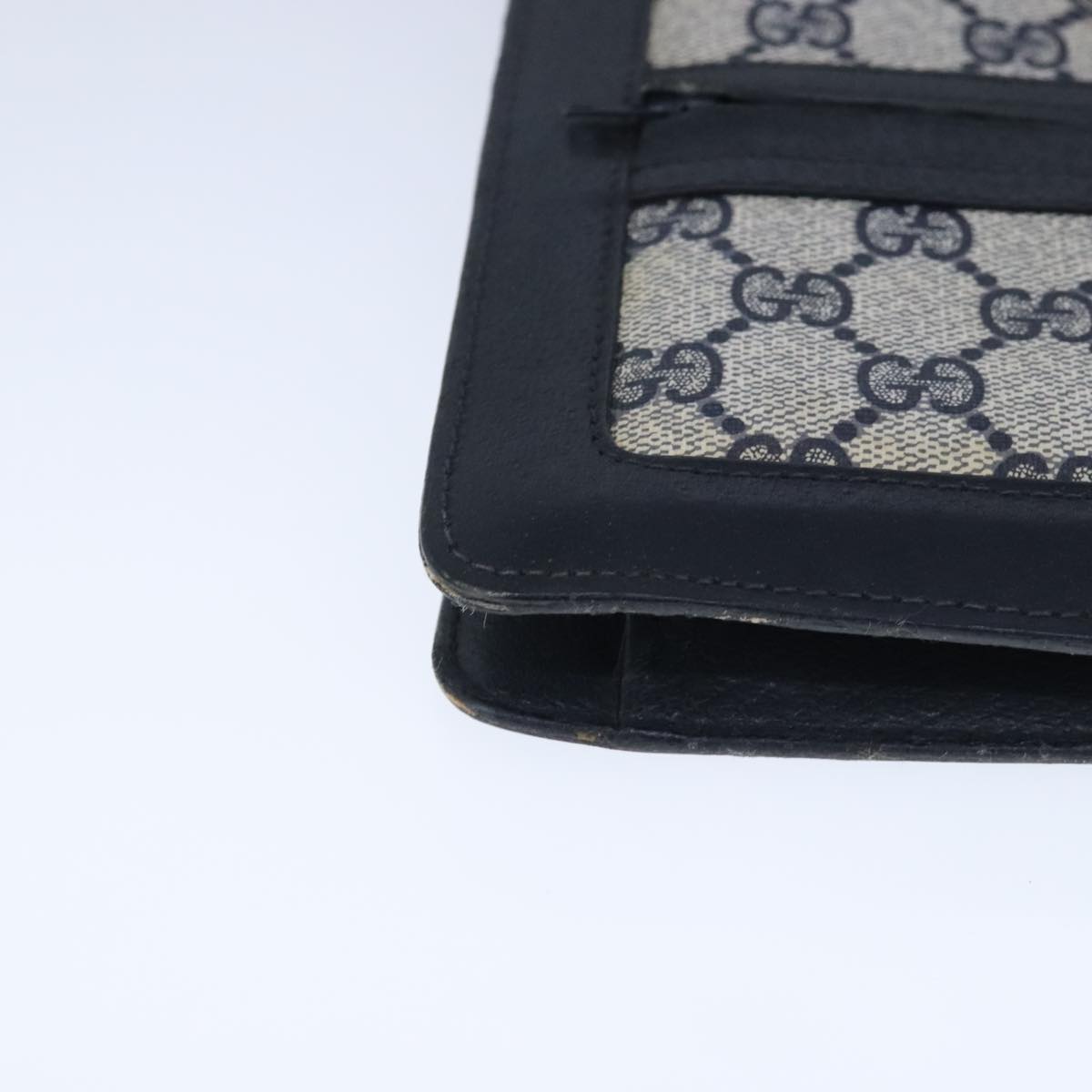 Gucci Sherry Navy Leather Shoulder Bag