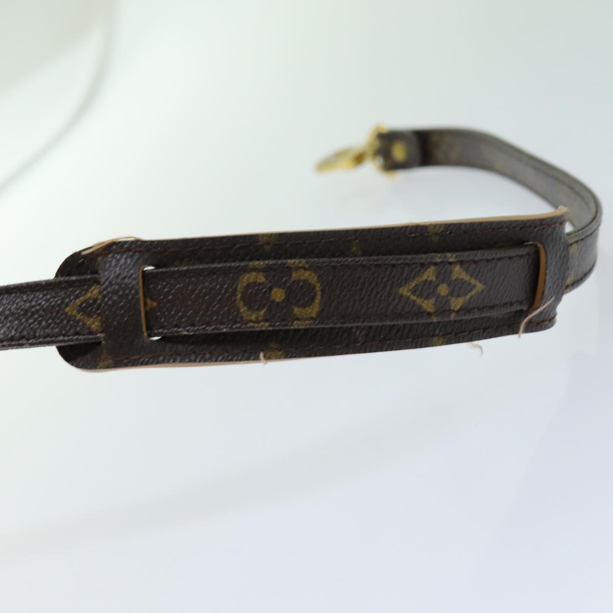 Louis Vuitton Shoulder Strap Brown Canvas Bag Jewelry