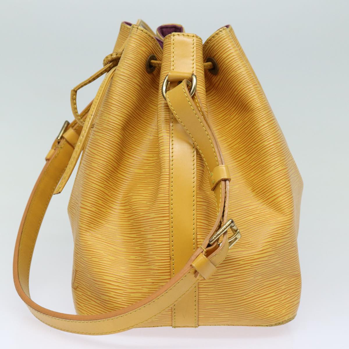 Louis Vuitton Petit Noé Yellow Leather Shoulder Bag