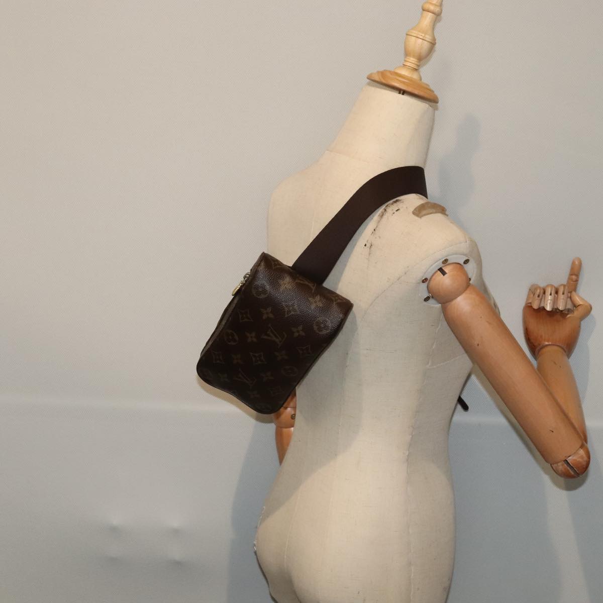 Louis Vuitton Geronimos Brown Canvas Clutch Bag