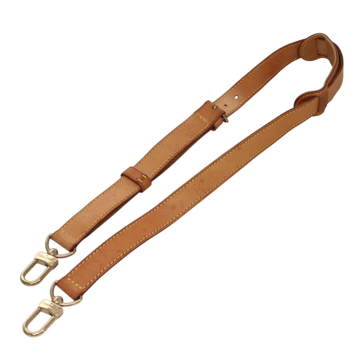 Louis Vuitton Shoulder Strap Beige Leather Bag Jewelry