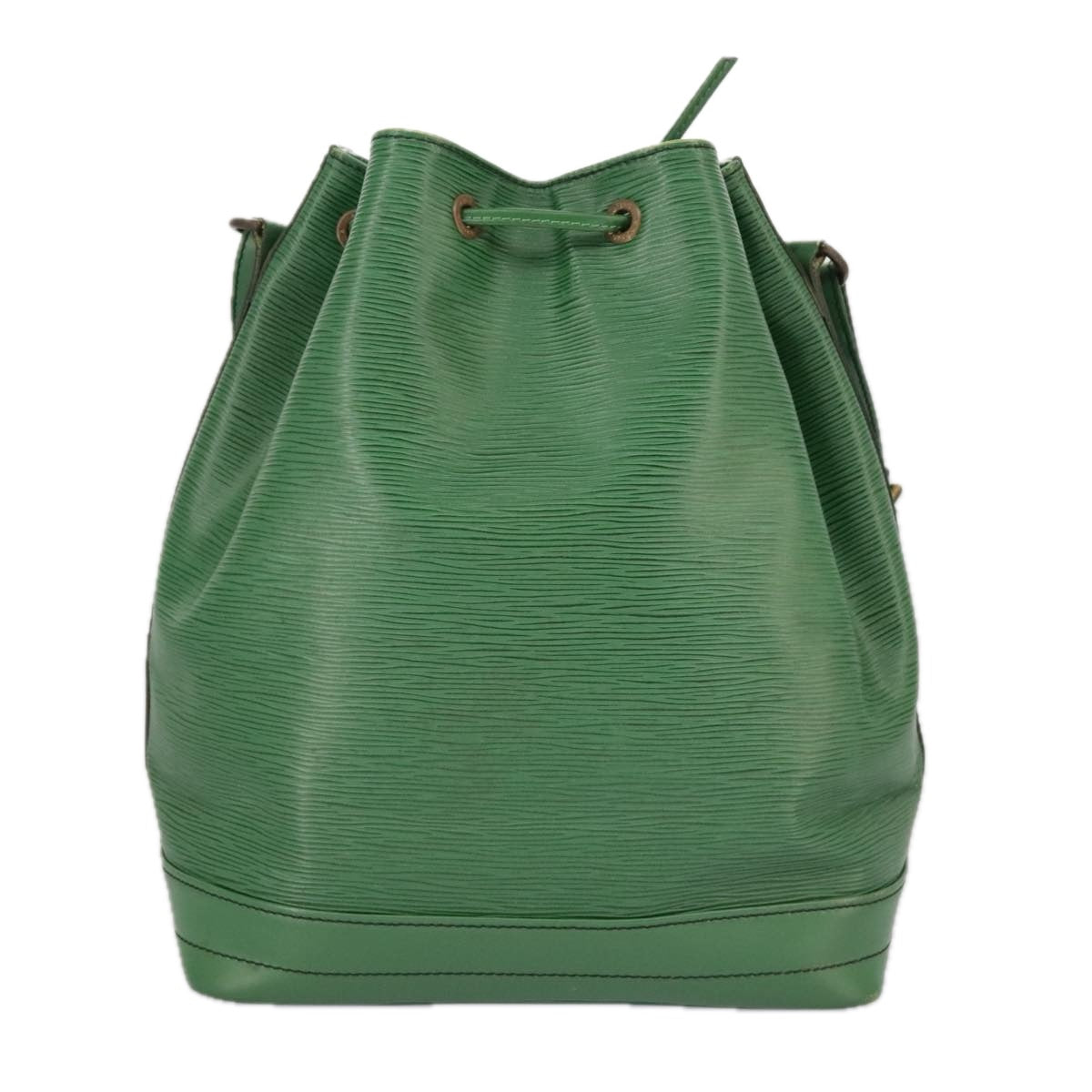 Louis Vuitton Noé Green Leather Shoulder Bag