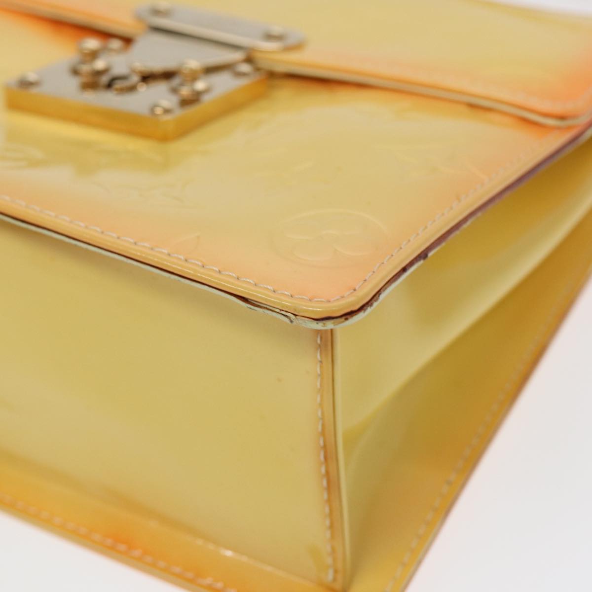 Louis Vuitton Spring Street Yellow Patent Leather Handbag