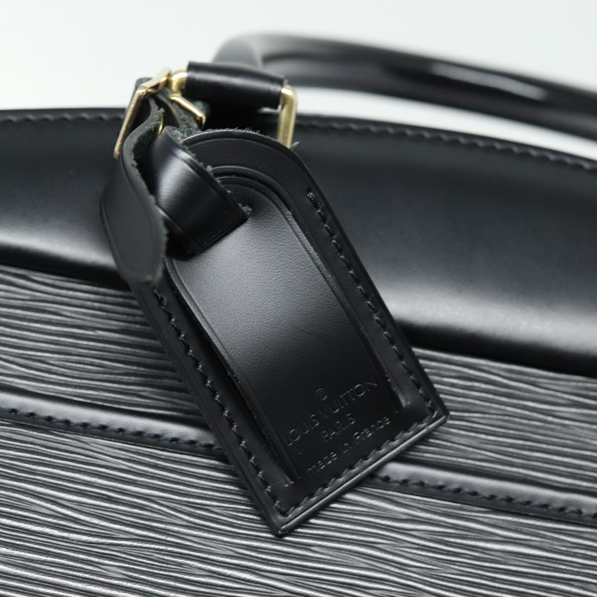 Louis Vuitton Riviera Black Leather Handbag