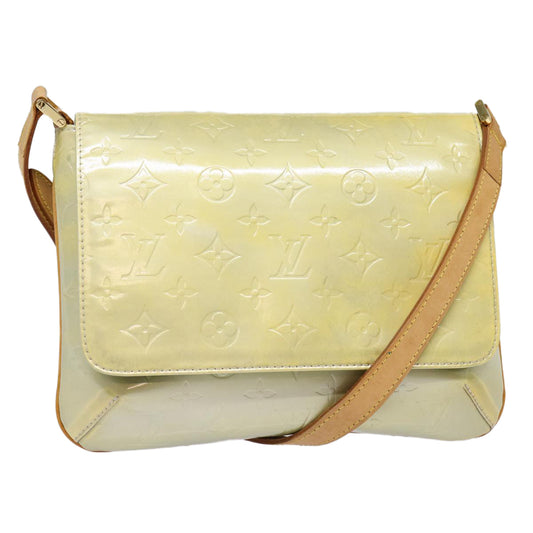 Louis Vuitton Thompson Street Grey Patent Leather Shoulder Bag